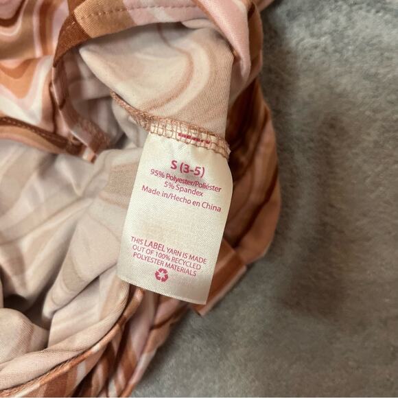 No Boundaries Marble Groovy 90s Basic Crop Top Rave Concert Event Size Small - Picture 12 of 13